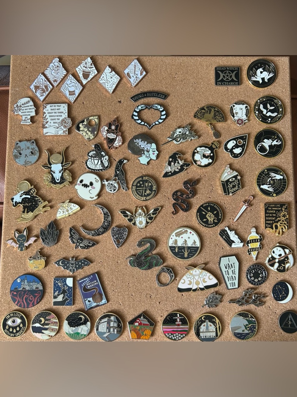 ** 3 FOR $20 ** Witchy Enamel Pins Bundles.  Bundles ONLY!!!